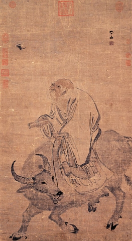 Zhang Lu Laozi Riding an Ox